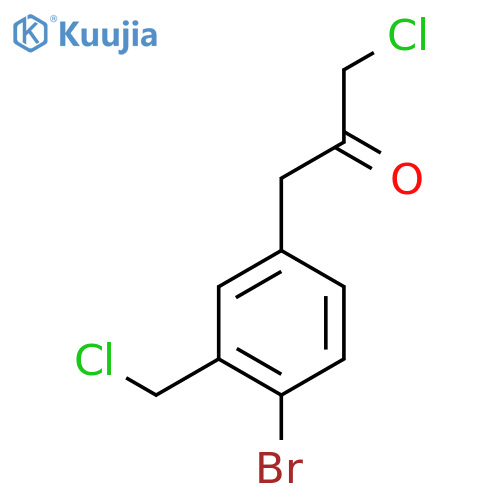 1-(4-Bromo-3-(chloromethyl)phenyl)-3-chloropropan-2-one structure