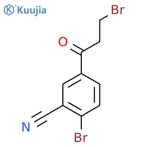 1-(4-Bromo-3-cyanophenyl)-3-bromopropan-1-one structure