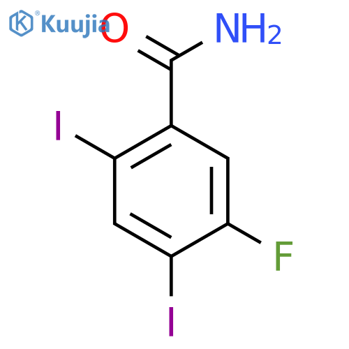 2,4-Diiodo-5-fluorobenzamide structure