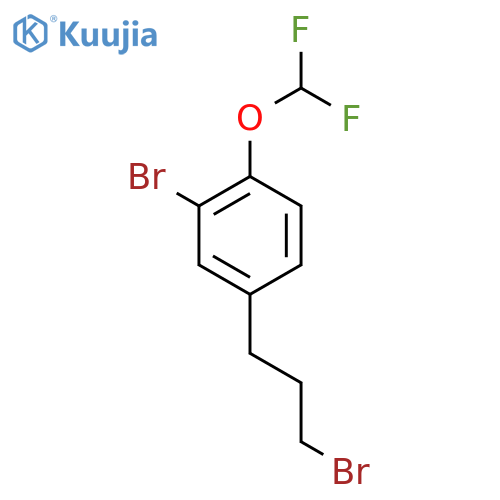 2-Bromo-4-(3-bromopropyl)(difluoromethoxy)benzene structure