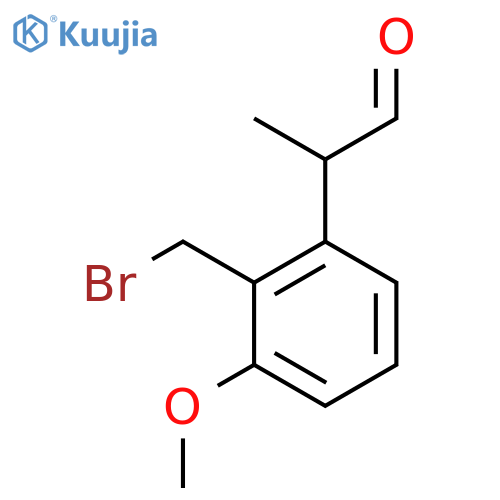 2-(Bromomethyl)-3-methoxyphenylpropanal structure