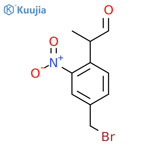 4-(Bromomethyl)-2-nitrophenylpropanal structure