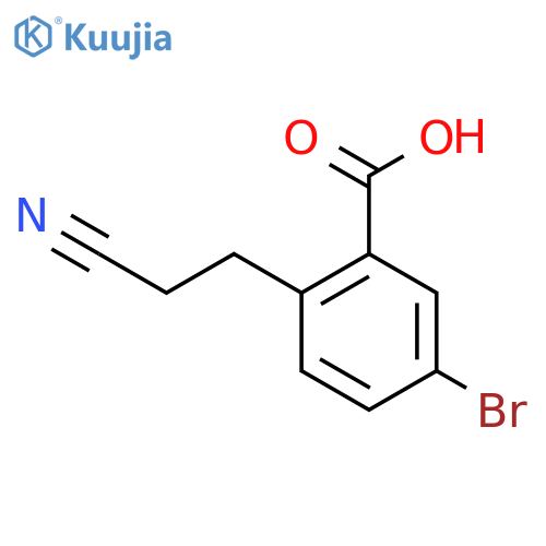 5-Bromo-2-(2-cyanoethyl)benzoic acid structure