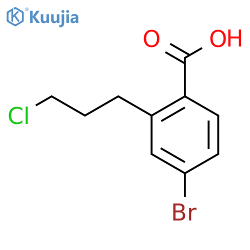 4-Bromo-2-(3-chloropropyl)benzoic acid structure