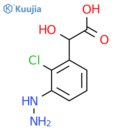 2-Chloro-3-hydrazinylmandelic acid structure