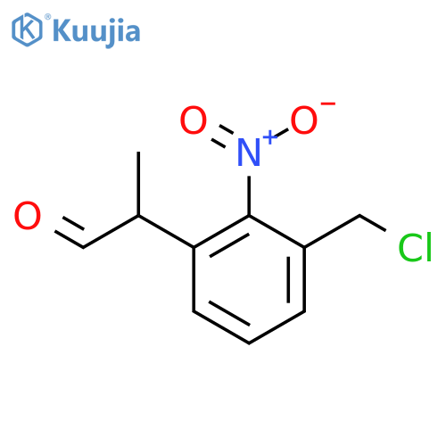 3-(Chloromethyl)-2-nitrophenylpropanal structure