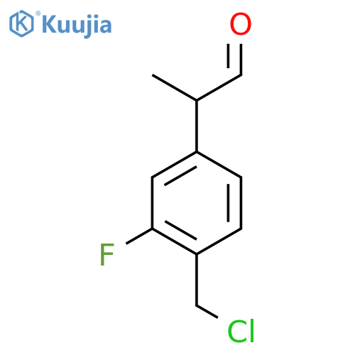 4-(Chloromethyl)-3-fluorophenylpropanal structure