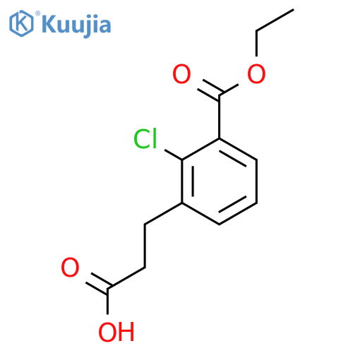 Ethyl 3-(2-carboxyethyl)-2-chlorobenzoate structure