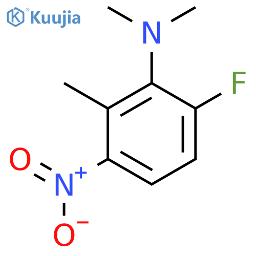 6-Fluoro-3-nitro-N,N,2-trimethylaniline structure