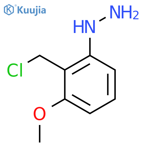 2-(Chloromethyl)-3-methoxyphenylhydrazine structure