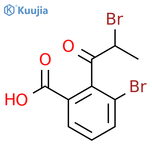 3-Bromo-2-(2-bromopropanoyl)benzoic acid structure