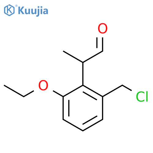 2-(Chloromethyl)-6-ethoxyphenylpropanal structure