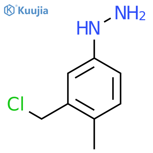 3-(Chloromethyl)-4-methylphenylhydrazine structure