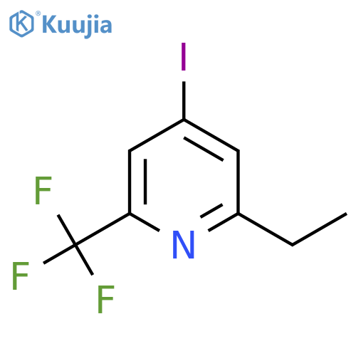 2-Ethyl-4-iodo-6-(trifluoromethyl)pyridine structure