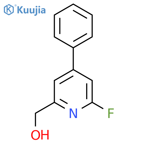 2-Fluoro-4-phenylpyridine-6-methanol structure