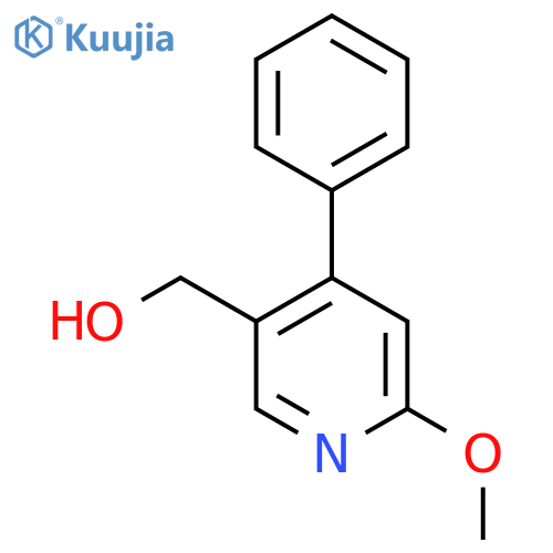 2-Methoxy-4-phenylpyridine-5-methanol structure