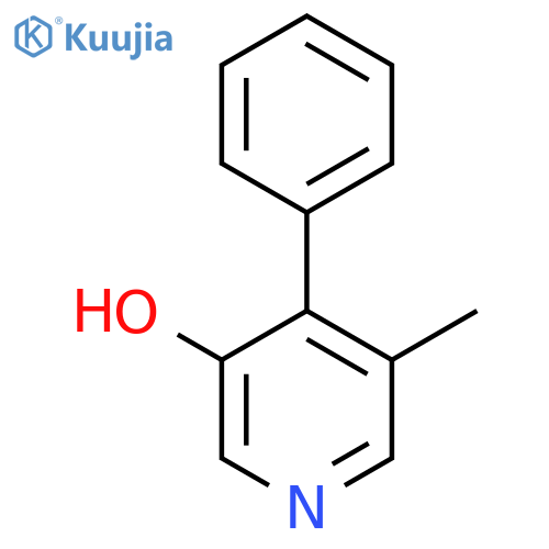 3-Hydroxy-5-methyl-4-phenylpyridine structure