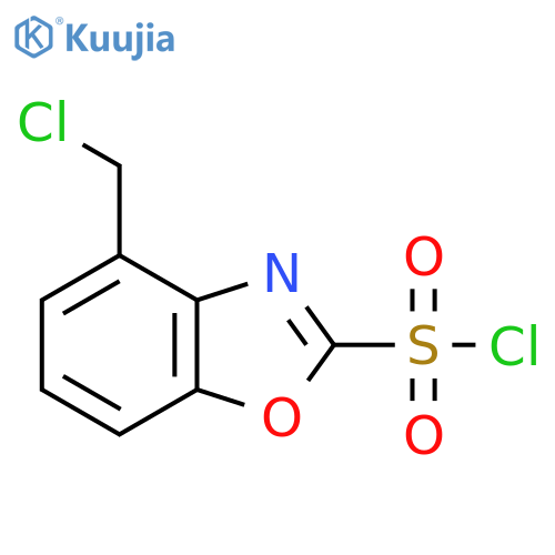4-(Chloromethyl)benzo[d]oxazole-2-sulfonyl chloride structure