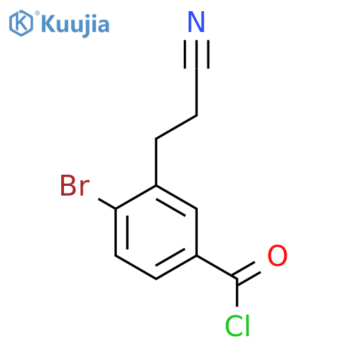 4-Bromo-3-(2-cyanoethyl)benzoyl chloride structure