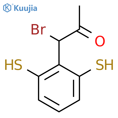 1-Bromo-1-(2,6-dimercaptophenyl)propan-2-one structure