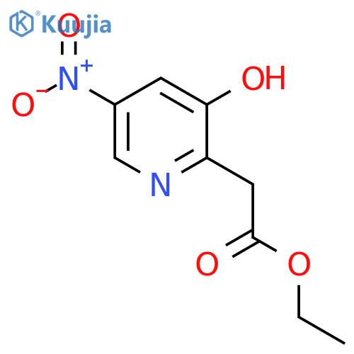 Ethyl 3-hydroxy-5-nitropyridine-2-acetate structure