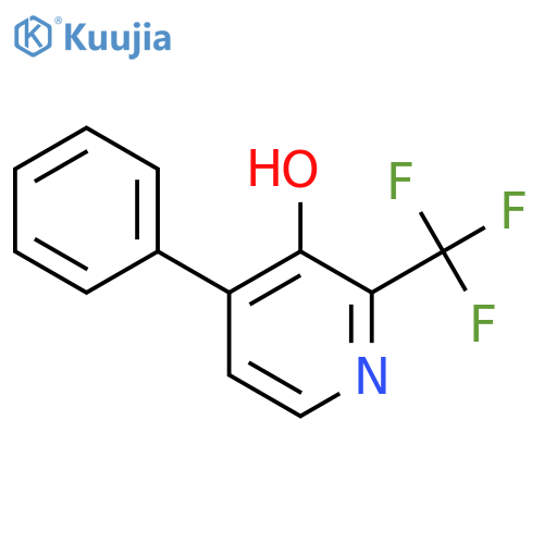 3-Hydroxy-4-phenyl-2-(trifluoromethyl)pyridine structure