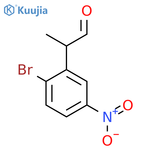 2-Bromo-5-nitrophenylpropanal structure