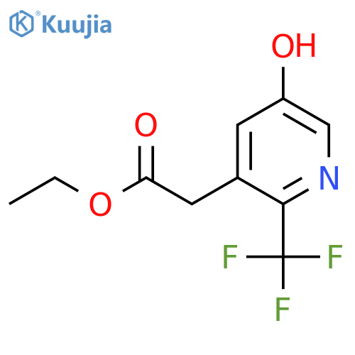 Ethyl 5-hydroxy-2-(trifluoromethyl)pyridine-3-acetate structure