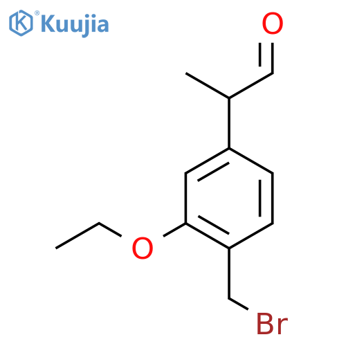 4-(Bromomethyl)-3-ethoxyphenylpropanal structure
