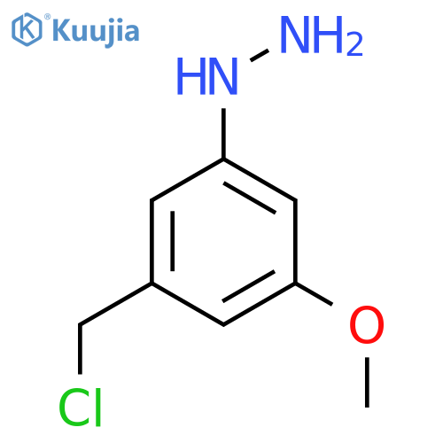 3-(Chloromethyl)-5-methoxyphenylhydrazine structure