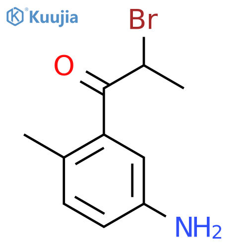 1-(5-Amino-2-methylphenyl)-2-bromopropan-1-one structure