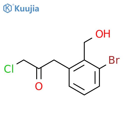 1-(3-Bromo-2-(hydroxymethyl)phenyl)-3-chloropropan-2-one structure