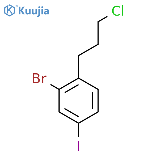 3-Bromo-4-(3-chloropropyl)iodobenzene structure