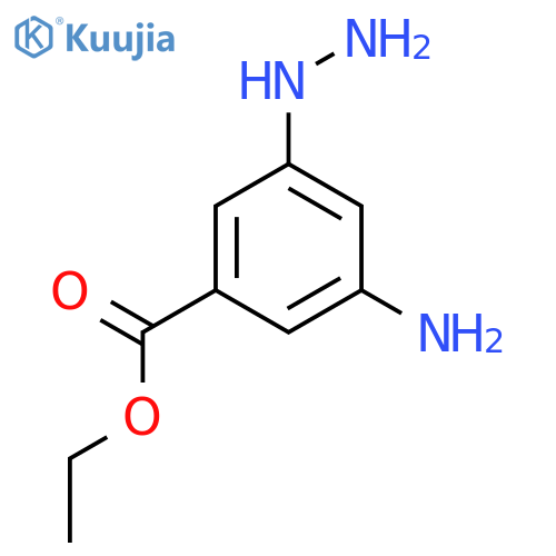 Ethyl 3-amino-5-hydrazinylbenzoate structure