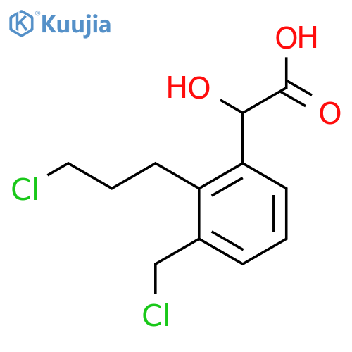 3-(Chloromethyl)-2-(3-chloropropyl)mandelic acid structure