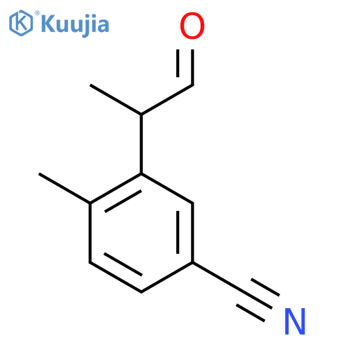 5-Cyano-2-methylphenylpropanal structure