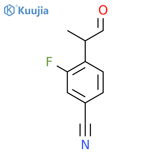 4-Cyano-2-fluorophenylpropanal structure