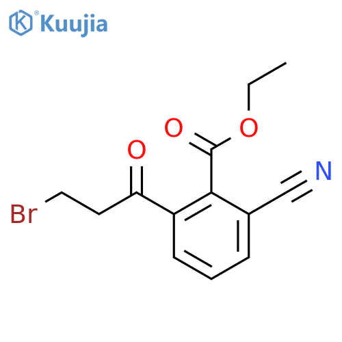 Ethyl 2-(3-bromopropanoyl)-6-cyanobenzoate structure