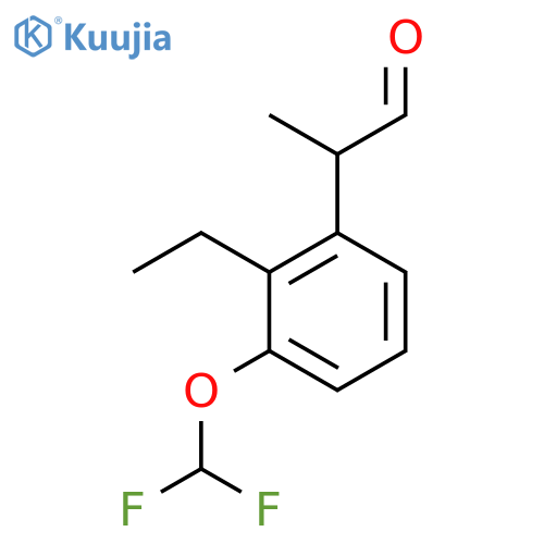 3-(Difluoromethoxy)-2-ethylphenylpropanal structure
