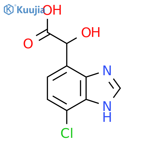 2-(4-Chloro-1H-benzo[d]imidazol-7-yl)-2-hydroxyacetic acid structure