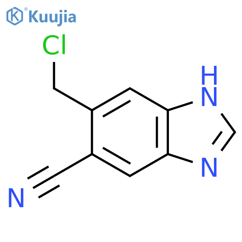 6-Chloromethyl-5-cyano-1H-benzimidazole structure
