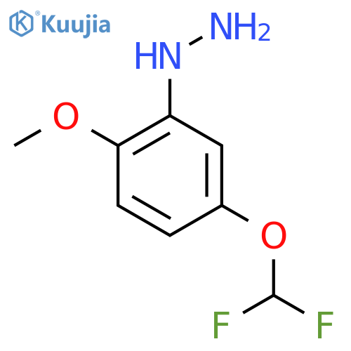 5-(Difluoromethoxy)-2-methoxyphenylhydrazine structure