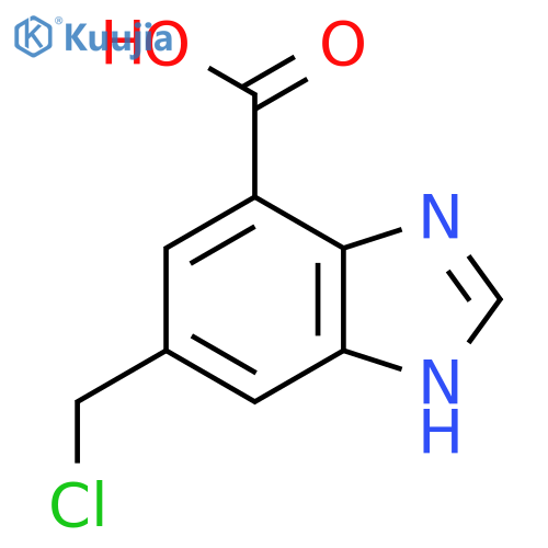 5-Chloromethyl-1H-benzimidazole-7-carboxylic acid structure