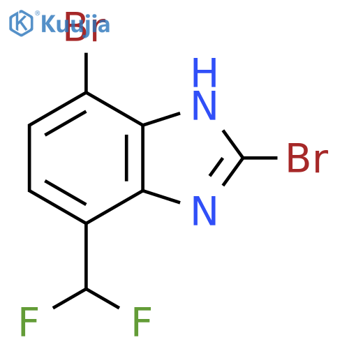 2,4-Dibromo-7-difluoromethyl-1H-benzimidazole structure
