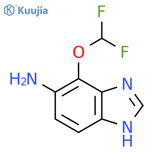 5-Amino-4-difluoromethoxy-1H-benzimidazole structure