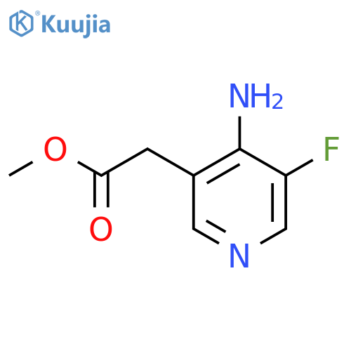 Methyl 4-amino-3-fluoropyridine-5-acetate structure