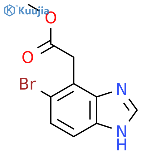 Methyl 5-bromo-1H-benzimidazole-4-acetate structure