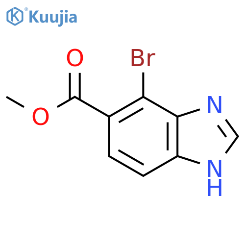 Methyl 7-bromo-1H-benzimidazole-6-carboxylate structure