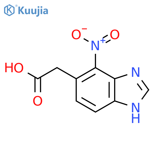 4-Nitro-1H-benzimidazole-5-acetic acid structure
