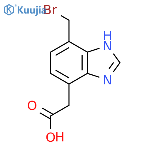 4-Bromomethyl-1H-benzimidazole-7-acetic acid structure